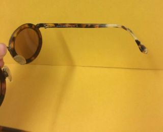 Vintage Giorgio Armani Sunglasses Frames Tortoise Shell & Flat Black Color 5