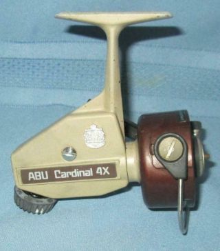 Vintage Abu Cardinal 4x High Speed Spincasting Fishing Reel