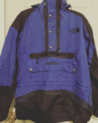 The North Face 1994 Steep Tech Vintage Jacket Aztec Blue Size Large