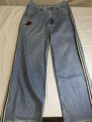Rare Vintage 90s Jnco Skunk Wide Leg Jeans Size 29w 32l Denim