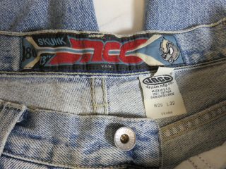 rare vintage 90s jnco skunk wide leg jeans size 29w 32l denim 5