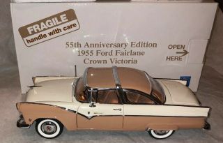 55th Anniversary Rare Danbury 1955 Ford Fairlane Crown Victoria Car W Box