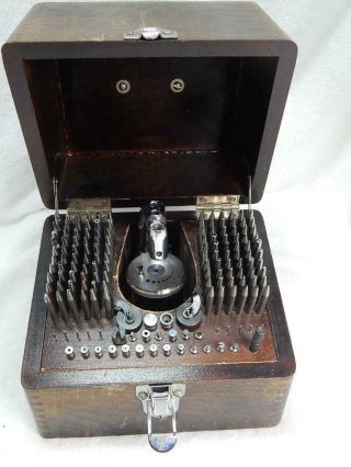 Vintage K&d 18r Inverto Staking Set & Anvil Watchmakers Tool