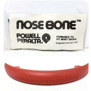 Nos Powell Peralta Nose Bone Red Old Stock / Open Package Never Mounted