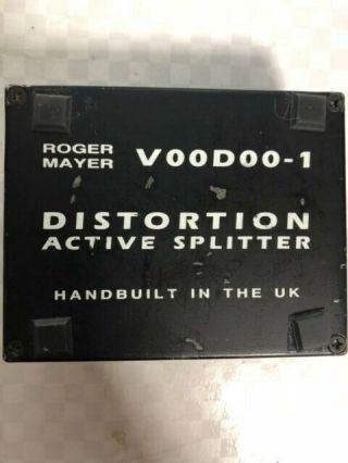 Roger Mayer Voodoo - 1 Guitar Effect Pedal VINTAGE 3