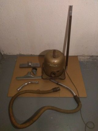 Vintage Rainbow Rexair Model D Canister Vacuum Cleaner Good - (gold)
