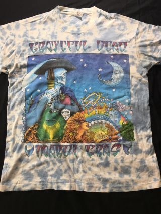 Grateful Dead Shirt Vintage Rare Mardi Gras 95 