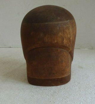 Vintage Wooden Millinery Hat Mold