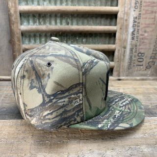 Vintage DEKALB SEED Camo SnapBack Trucker Hat Cap Patch K Products Made In USA 8