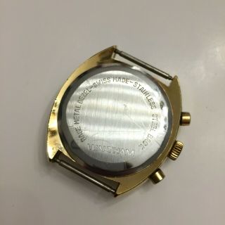Mens Vintage Waltham Chronograph Valjoux 7733 Swiss Made 17 Jewels Wristwatch 11