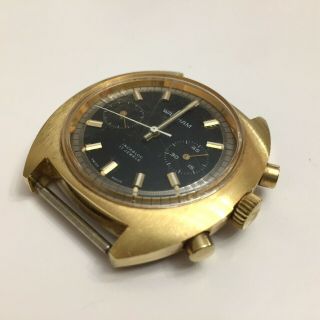 Mens Vintage Waltham Chronograph Valjoux 7733 Swiss Made 17 Jewels Wristwatch 3
