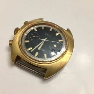 Mens Vintage Waltham Chronograph Valjoux 7733 Swiss Made 17 Jewels Wristwatch 9