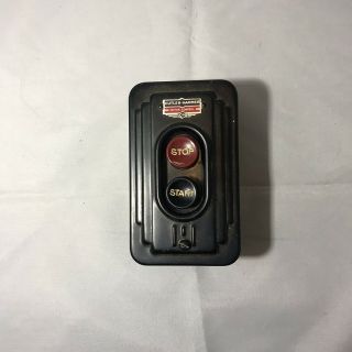 Cutler Hammer 10250h56a Std Duty Push Button Switch Start / Stop Vintage 1940