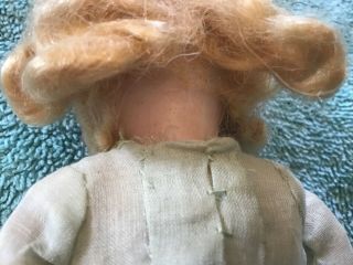 Antique doll bisque head orig clothes paper mache arms legs all Estat 4