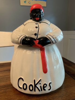 Mccoy Cookie Jar - Black Americana - Aunt Jemima - Mammy - Vintage (4).