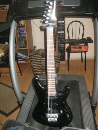 Ibanez Roadstar Ii Series 6 String Black Electric Guitar W/ Hard Case Vintage