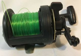 Rare Vintage Shimano Triton Tld 10 Lever Drag Fishing Reel Loaded With Line