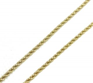 Authentic Christian Dior Necklace logo vintage Gold Metallic 3629 7