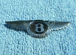 Vintage 1960s Bentley S1/s2/s3 Wings Car Radiator Badge - Mkvi Auto Emblem/mascot