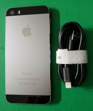 Apple iPhone 5s - 64GB - Space Gray  A1533 (GSM) RARE IOS 7.  1.  1 - 5