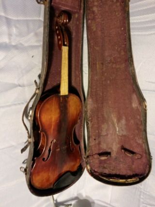 Vintage Giovanni Paolo Maggini Antique Violin W Case Signed 1962