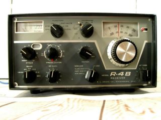 Vintage Drake Model R - 4b Communications Receiver - Ham Radio Equipment