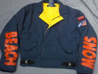 Rare Vintage 90s Polo Sport Snow Beach Jacket Perfecy