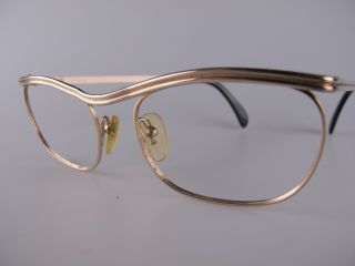 Vintage Nigura Ng20 Gold Filled Eyeglasses Size 50 - 18 Made In Germany