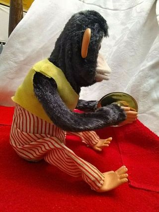 VINTAGE JAPAN Musical Jolly Chimp Monkey With Box 5