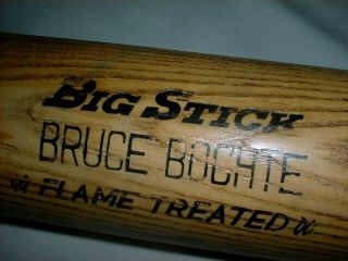 Old Bruce Bochte Bat 35 " Vintage Game 1970 - 80 