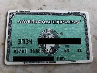 Vintage American Express Card