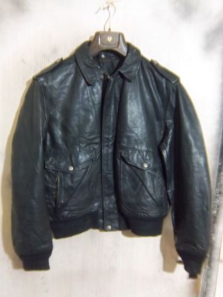 Vintage Schott 184sm Usa Issue Leather A2 Flying Jacket Size 46
