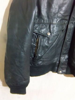 VINTAGE SCHOTT 184SM USA ISSUE LEATHER A2 FLYING JACKET SIZE 46 4