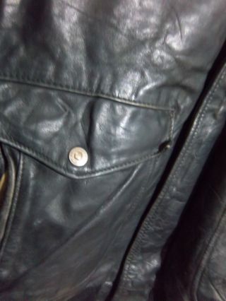 VINTAGE SCHOTT 184SM USA ISSUE LEATHER A2 FLYING JACKET SIZE 46 5