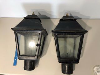 Antique Gas Carriage Lights Lamps From A House In Georgetown