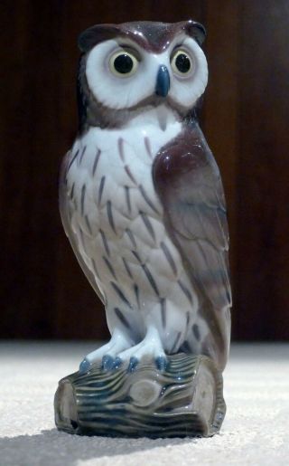 Vintage Retired Lladro Porcelain Figurine 5418 Short Eared Owl.  Box.