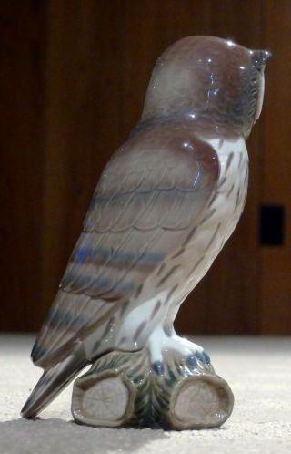 Vintage Retired Lladro Porcelain Figurine 5418 Short Eared Owl.  box. 4