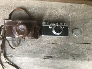 Antique Leica D.  R.  P Model G Sn 203696 Camera W/ Summar F1.  2 5cm Lens & Case