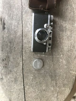 Antique Leica D.  R.  P Model G SN 203696 Camera w/ Summar f1.  2 5cm Lens & Case 8