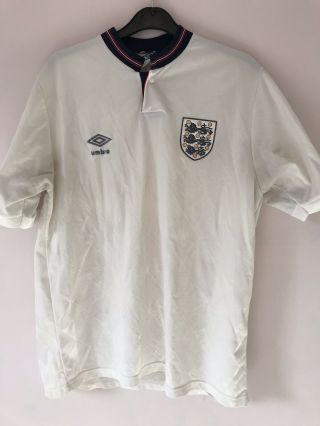 England 1987 - 1989 Home Shirt 107cm 42in,  Fits Like S/m - Vintage