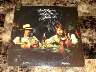 Kenny Loggins & Jim Messina Rare Duo Signed Vinyl Lp Record Sittin 