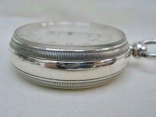 Fine Sterling Silver Compensated Pocket Barometer By J.  Hicks.  London 1898. 8