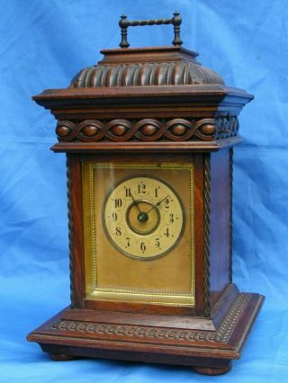 Antique Junghans? Musical Mantle Clock,  Symphonion,  Polyphon Music Discs
