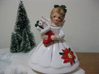 Vintage Josef Originals Figurine Japan Christmas Angel Kitschy