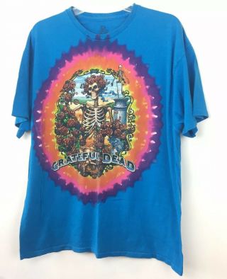 Vintage 1995 Grateful Dead Tie Dye 30 Years Liquid Blue T Shirt Xl