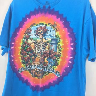 Vintage 1995 Grateful Dead Tie Dye 30 Years Liquid Blue T Shirt XL 3