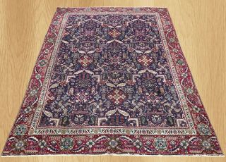 Authentic Hand Knotted Antique Persain Bakhtiar Wool Area Rug 10 X 8 Ft