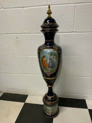Antique 19th Century Hand Painted Porcelain Vase