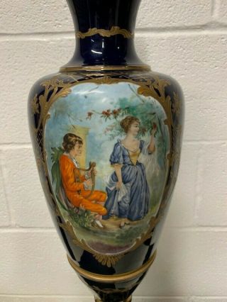 Antique 19th Century Hand Painted Porcelain Vase 2