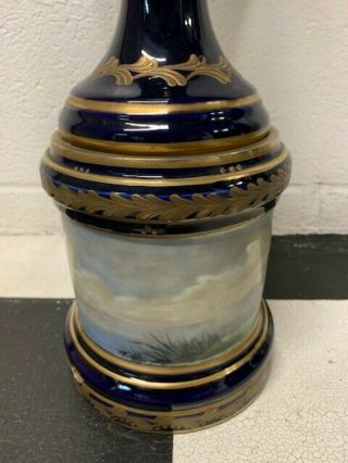 Antique 19th Century Hand Painted Porcelain Vase 5
